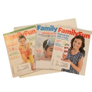 Lot Of 3 Family Fun Spring/Summer Issues Kids Crafts Camp Vacation Gifts Recipes